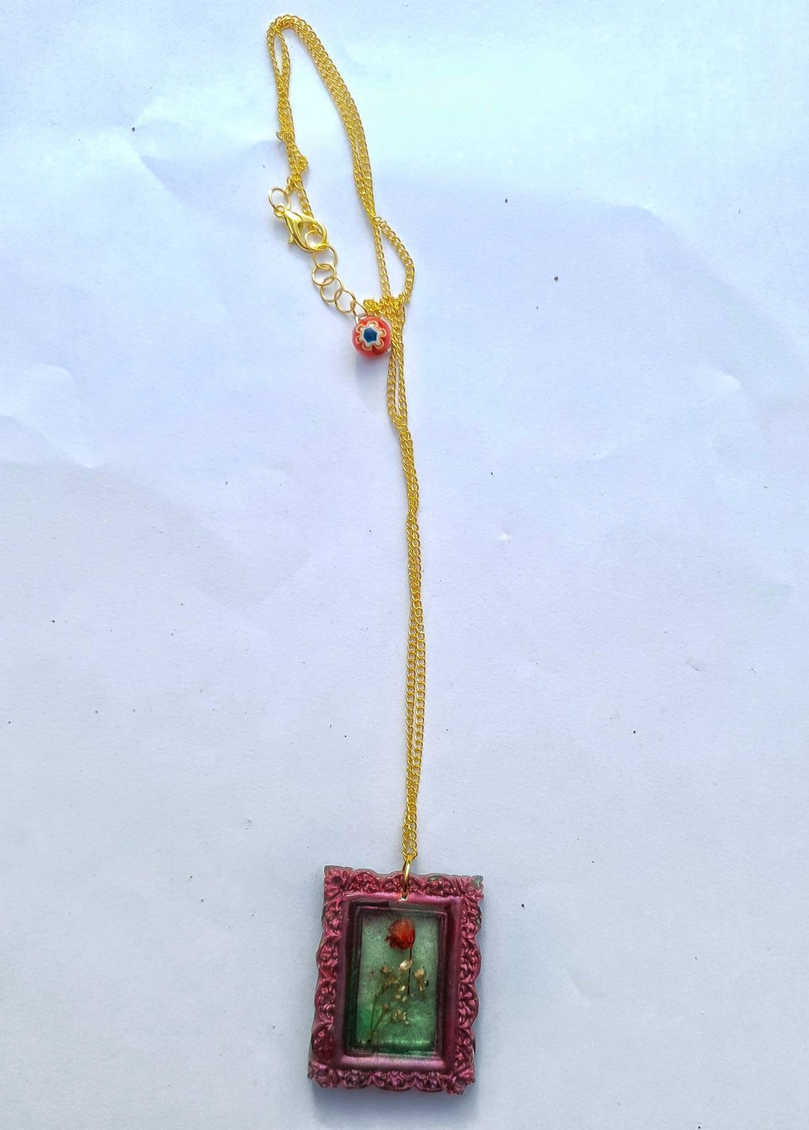 Small picture frame pendant Etsy
