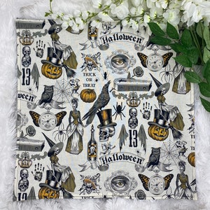 Halloween Altar Cloth, Tarot Cloth, Altar Decor, Double Sided Altar Cloth, Wall Hanging, Dice Mat, Centerpiece