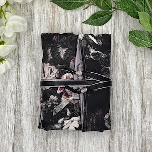 Papier de tarot réversible doublé de soie/ Papier de tarot à fleurs/Fournitures de tarot/Rangement de jeu de cartes de tarot/Toiles de tarot/Fournitures de tarot/Autel