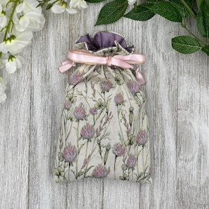 Silk Lined Tarot Bag/ Custom Tarot bag/ Keepsake Bag / Drawstring Bag / Oracle Bag / Crystal Bag / Gift Bag / Tarot Pouch / Cosmetic Bag