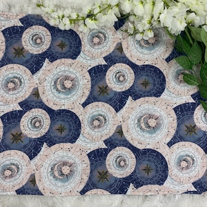 Constellation Sun Moon Altar Cloth, Tarot Cloth, Altar Decor, Double Sided Altar Cloth, Wall Hanging, Dice Mat, Centerpiece