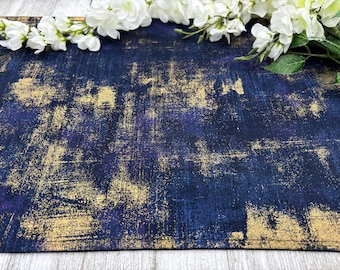 Blue/ Purple Altar Cloth, Tarot Cloth, Altar Decor, Double Sided Altar Cloth, Wall Hanging, Dice Mat, Centerpiece,  Tarot Tablecloth