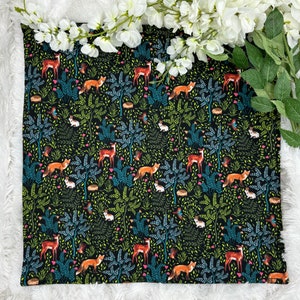 Forest Animals Altar Cloth, Tarot Cloth, Altar Decor, Double Sided Altar Cloth, Wall Hanging, Dice Mat, Centerpiece