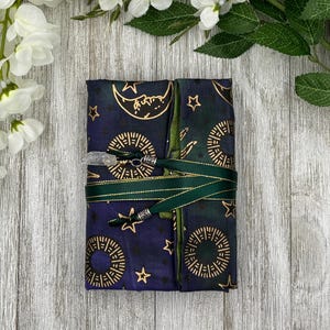 Châssis de tarot réversible doublé de soie/Châssis céleste/Fournitures de tarot/Rangement de jeux de cartes de tarot/Toiles de tarot/Fournitures de tarot/Autel