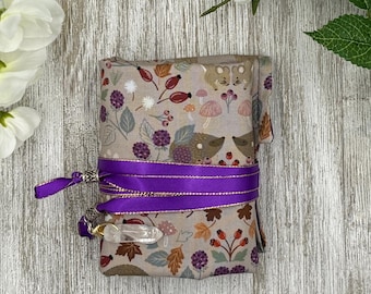 Envoltura de tarot MINI forrada de seda / Bolsa para mala / Envoltura de tarot / Artículos de tarot / Almacenamiento de barajas de tarot / Tela de tarot / Artículos de tarot / Bolsa de péndulo