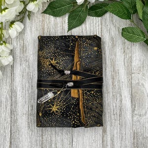 Papier de tarot réversible doublé de soie/ Papier de tarot étoile filante / Fournitures de tarot / Rangement de jeu de cartes de tarot / Torchons de tarot / Fournitures de tarot / Autel