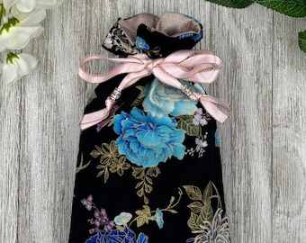 Bolsa de tarot forrada de seda / Bolsa de tarot personalizada / Bolsa de recuerdo / Bolsa con cordón / Bolsa de oráculo / Bolsa de cristal / Bolsa de regalo / Bolsa de tarot / Bolsa de cosméticos