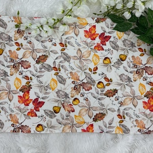 Leaves Altar Cloth, Tarot Cloth, Altar Decor, Double Sided Altar Cloth, Wall Hanging, Dice Mat, Centerpiece