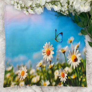 Spring Altar Cloth, Tarot Cloth, Altar Decor, Double Sided Altar Cloth, Wall Hanging, Dice Mat, Centerpiece