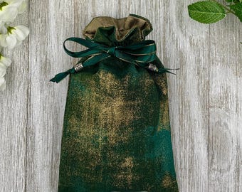Silk Lined Tarot Bag/ Custom Tarot bag/ Keepsake Bag / Drawstring Bag / Oracle Bag / Crystal Bag / Gift Bag / Tarot Pouch / Cosmetic Bag