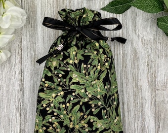 Plants Tarot Bag/ Custom Tarot Pouch/ Keepsake Bag / Drawstring Bag / Oracle Bag / Crystal Bag / Tarot Pouch / Cosmetic Bag