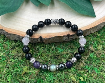 Empath Crystal Bracelet, Crystal Bracelet, Stretch Bracelet, Gemstone Bracelet, Stretchy Crystal Bracelet, Healing Bracelet,Elastic Bracelet