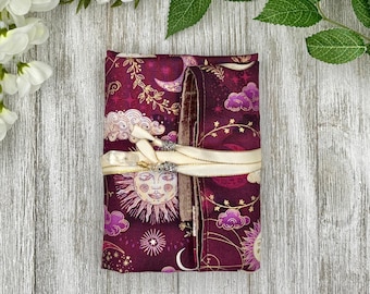 Envoltura de tarot reversible con forro de seda / Envoltura de tarot celestial / Artículos de tarot / Almacenamiento de barajas de tarot / Paño de tarot / Artículos de tarot / Altar