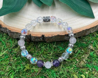 Anxiety Crystal Bracelet, 8mm Crystal Bracelet, Stretch Bracelet, Gemstone Bracelet, Stretchy Crystal Bracelet, Healing Bracelet, Elastic