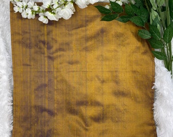 Natural Silk Gold Altar Cloth, Tarot Cloth, Altar Decor, Double Sided Altar Cloth, Wall Hanging, Dice Mat, Centerpiece