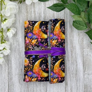 Papier de tarot réversible doublé de soie/ Papier de tarot lune/Fournitures de tarot/Rangement de jeu de cartes de tarot/Toiles de tarot/Fournitures de tarot/Autel