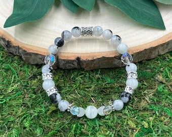 Emotional Balance Crystal Bracelet, Stretch Bracelet, Gemstone Bracelet, Stretchy Crystal Bracelet, Healing Bracelet, Elastic Bracelet