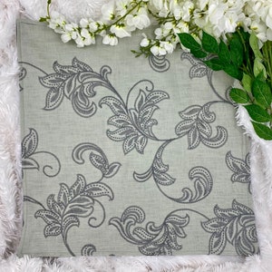 Natural  Linen Embroidered Altar Cloth, Tarot Cloth, Altar Decor, Double Sided Altar Cloth, Wall Hanging, Dice Mat, Centerpiece