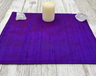 Silk MINI Altar Cloth - Traveling Altar Cloth, Portable Altar Cloth, Small Spaces Altar, Home Office Altar
