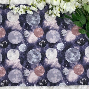 Moons Altar Cloth, Tarot Cloth, Altar Decor, Double Sided Altar Cloth, Wall Hanging, Dice Mat, Centerpiece
