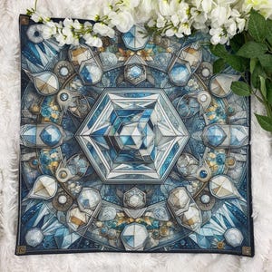 Altar Cloth, Tarot Cloth, Altar Decor, Double Sided Altar Cloth, Wall Hanging, Dice Mat, Centerpiece