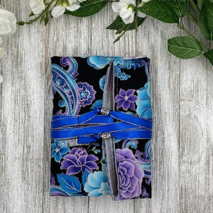 Papier de tarot réversible doublé de soie/ Papier de tarot à fleurs/Fournitures de tarot/Rangement de jeu de cartes de tarot/Toiles de tarot/Fournitures de tarot/Autel