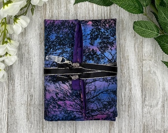 Reversible Cotton Lined Tarot Wrap/ Tarot Wrap / Tarot Supplies / Tarot Deck Storage / Tarot Cloth / Tarot Supplies / Altar