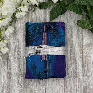Papier de tarot réversible doublé de soie/ Papier de tarot des aurores boréales/Fournitures de tarot/Rangement de jeu de cartes de tarot/Toiles de tarot/Fournitures de tarot/Autel
