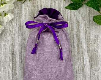 All Silk Tarot Bag/ Custom Tarot bag/ Keepsake Bag / Drawstring Bag / Oracle Bag / Crystal Bag / Gift Bag / Tarot Pouch / Cosmetic Bag