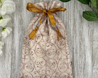 Tarot Bag/ Custom Tarot Bag/ Keepsake Bag / Drawstring Bag / Oracle Bag / Jewelry Bag / Crystal Bag / Gift Bag / Tarot Pouch