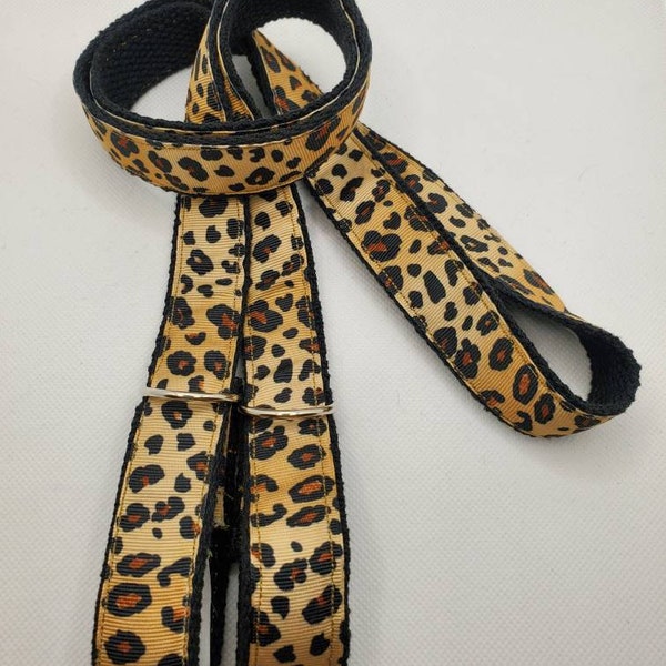 Black Cheetah Print Skate Leash