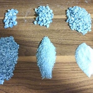 Raw Blue Calcite Chunks, Chips & Sand -0.5oz Bag-Crystal Sand- Mental and Etheric Protection, Calming, Communication