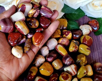 Grandi pietre levigate di diaspro mookaite - Scudo protettivo, nuove idee, contattare i cari defunti