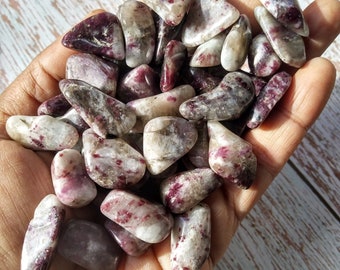 Pietre levigate di tormalina rosa
