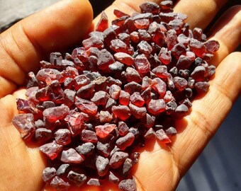 Garnet Chips - Red Crystal Gemstone - 1oz or 0.5oz