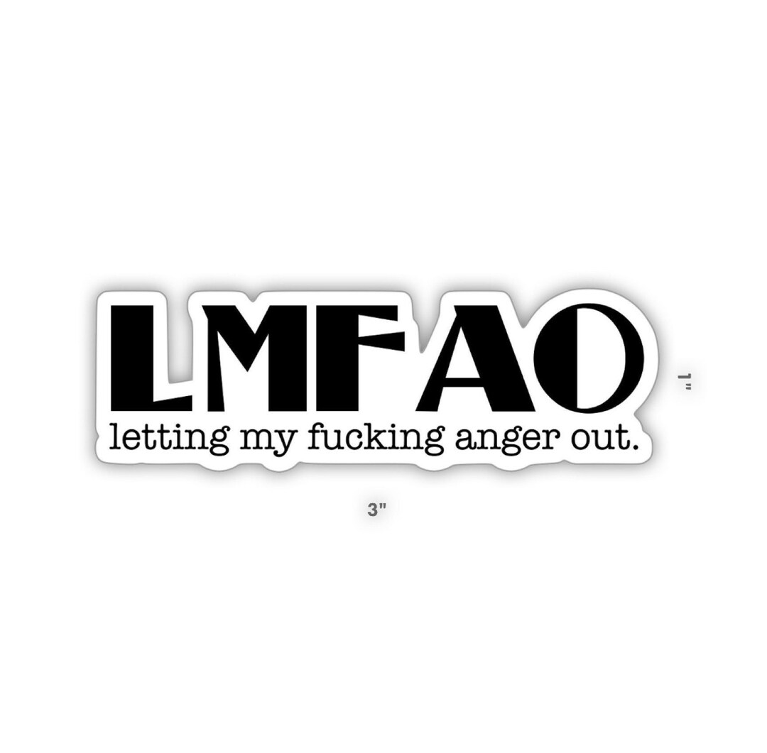 LMFAO Vinyl Sticker Decal Funny Laptop Stickers Sticker - Etsy