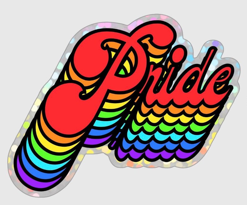 Glitter Pride Sticker Laptop Sticker Pack LGBTQ Sticker Etsy