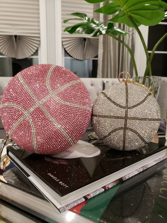 crystal basketball purse