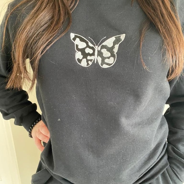 Cow butterfly sweater