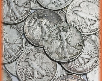 Walking Liberty Half Dollar – 90% Silver Coins Lot – Choose Quantity
