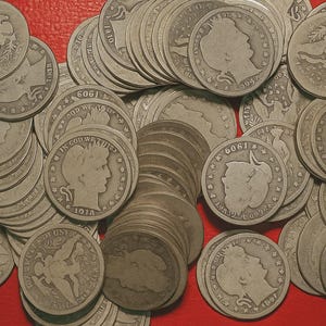 Barber Quarters • 90% Silver Coins • Circulated U.S. Coin Lot • Collectible Vintage Coins • Choose Quantity