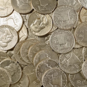 Franklin Half Dollar 90% Silver Coins – Circulated Lot – Choose Quantity!