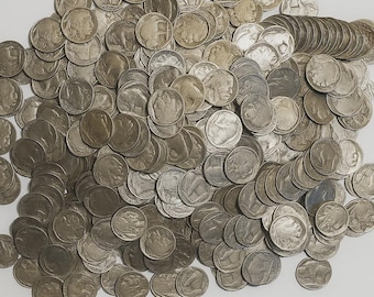 Buffalo Nickel 1913–1938 – Circulated Vintage US 5 Cent Coin