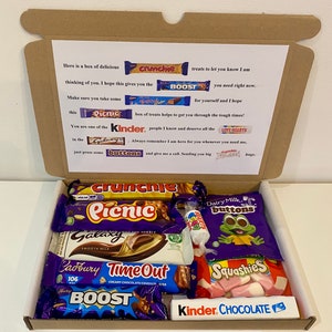 Personalised Thinking Of You Chocolate Gift Box: Letterbox Treats