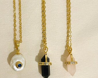 24 K gold filled necklaces with Pendants