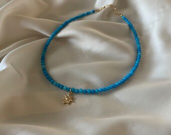 Amazonite with sun pendant