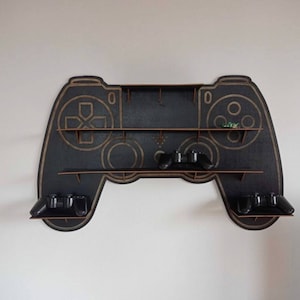 Game Room Controller Toys Display Shelf, HANDMADE Gift, miniature Controller Wall Decor