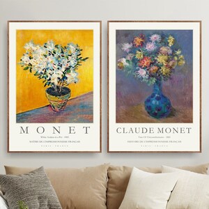 Claude Monet Art Print, Gallery Wall Set, Museum Exhibition Poster