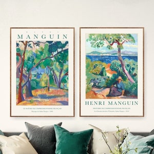 Manguin Museum Exhibition Poster Art Prints,  Gallery Wall Art Prints