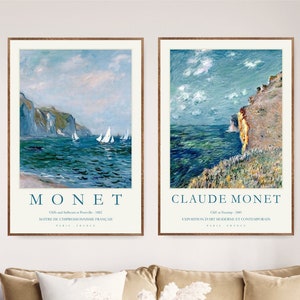 Claude Monet Art Prints, Exhibition Poster, Gallery Wall Art Prints